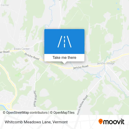 Whitcomb Meadows Lane map