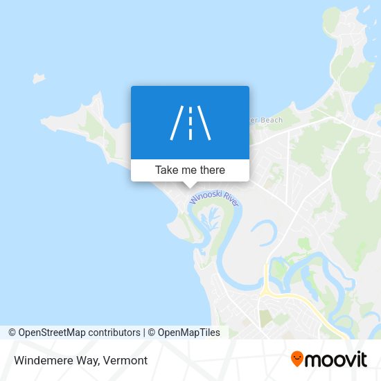 Windemere Way map