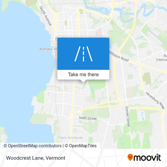 Mapa de Woodcrest Lane