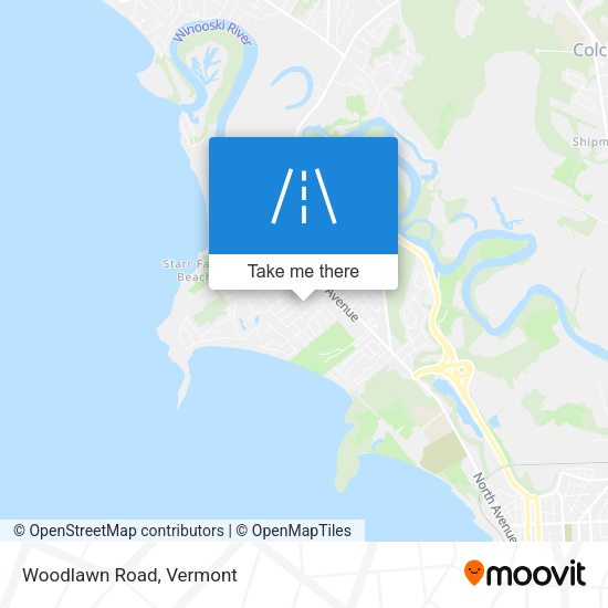 Mapa de Woodlawn Road