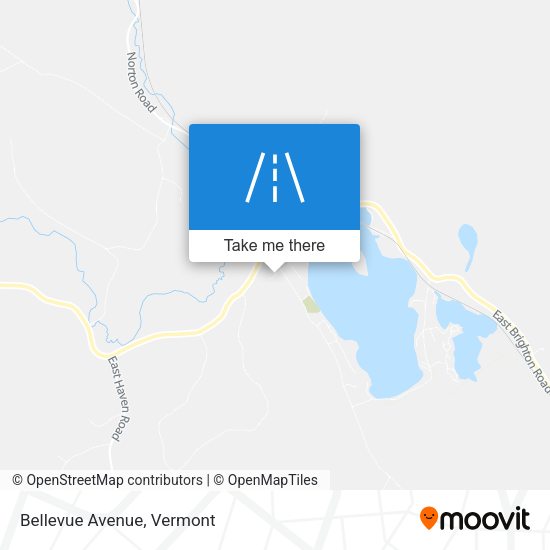 Mapa de Bellevue Avenue