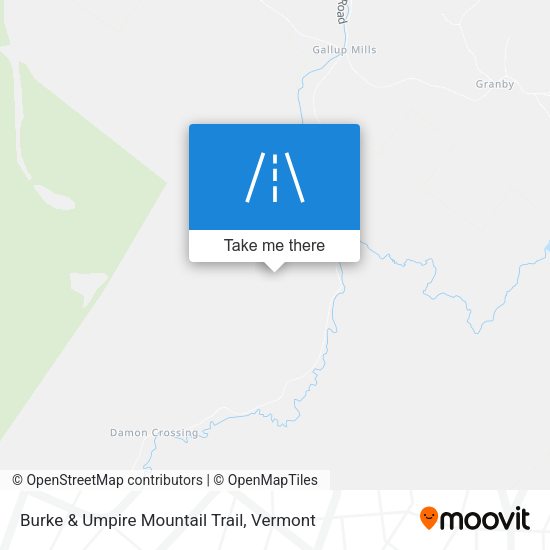 Burke & Umpire Mountail Trail map