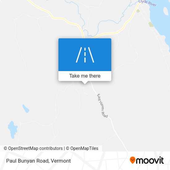 Mapa de Paul Bunyan Road