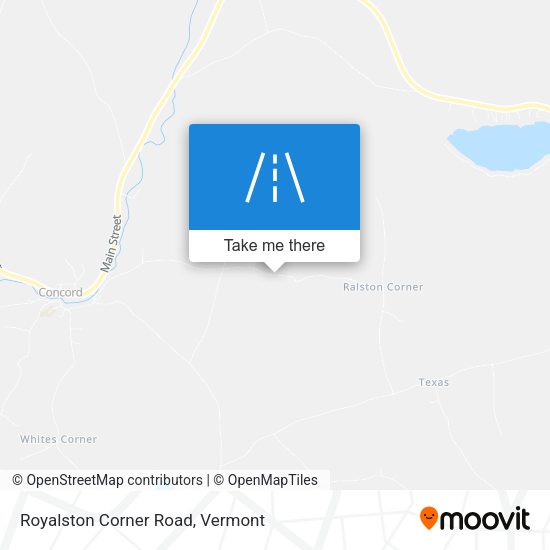 Royalston Corner Road map