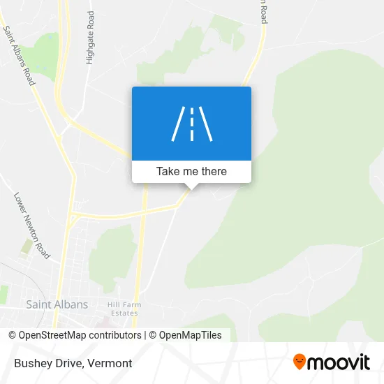 Bushey Drive map