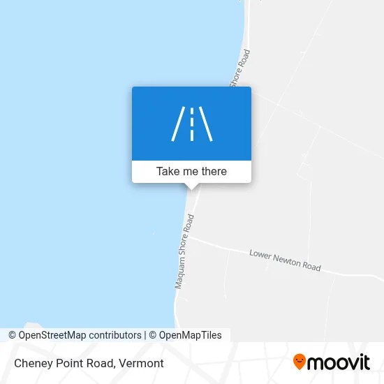 Cheney Point Road map