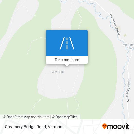 Creamery Bridge Road map