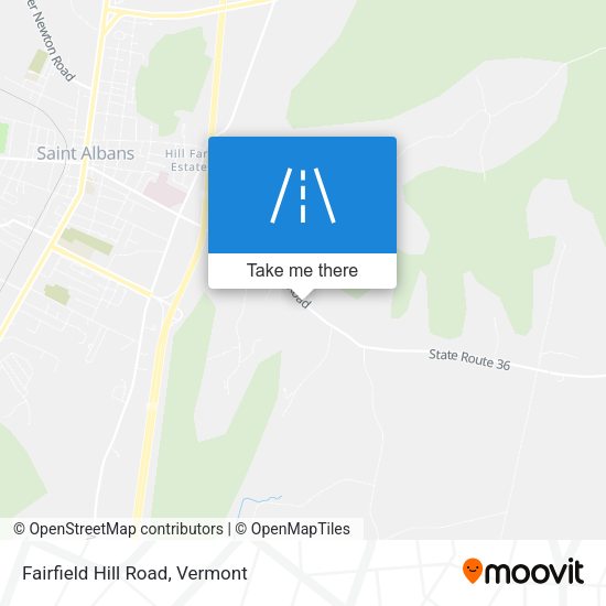 Mapa de Fairfield Hill Road