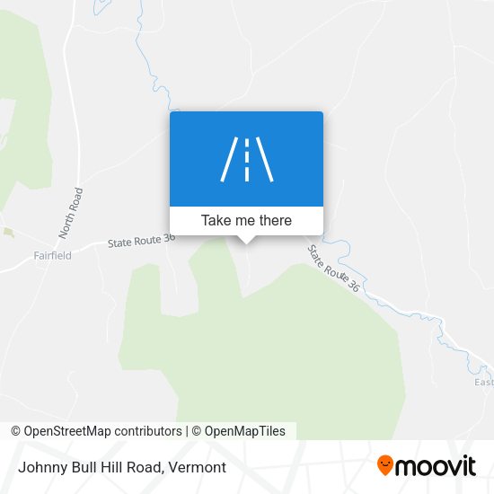 Johnny Bull Hill Road map