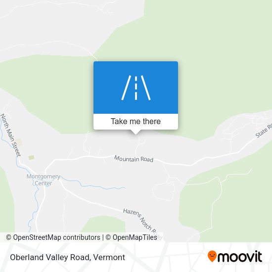 Oberland Valley Road map
