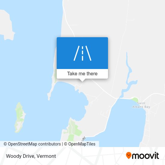 Woody Drive map