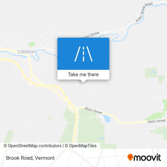 Brook Road map