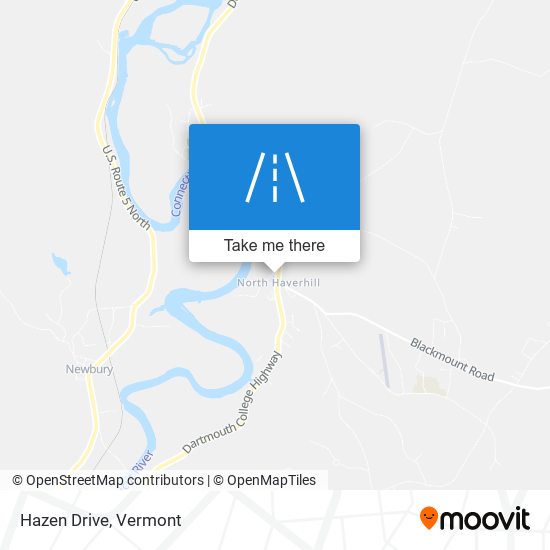 Hazen Drive map