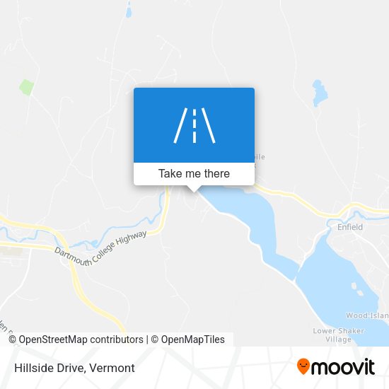 Mapa de Hillside Drive