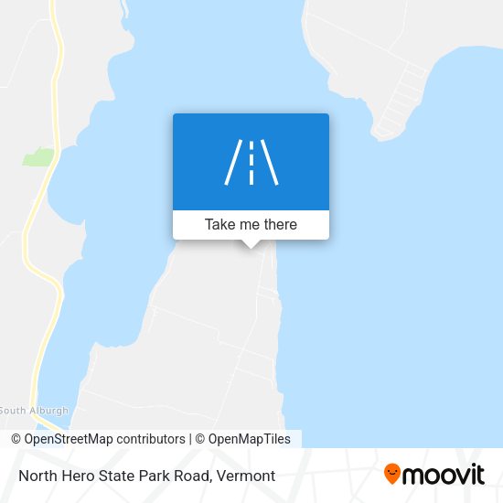 North Hero State Park Road map