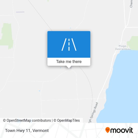 Town Hwy 11 map