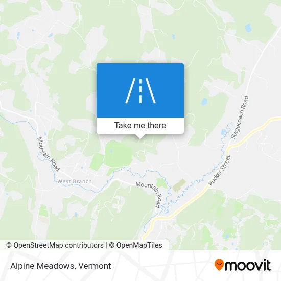 Alpine Meadows map