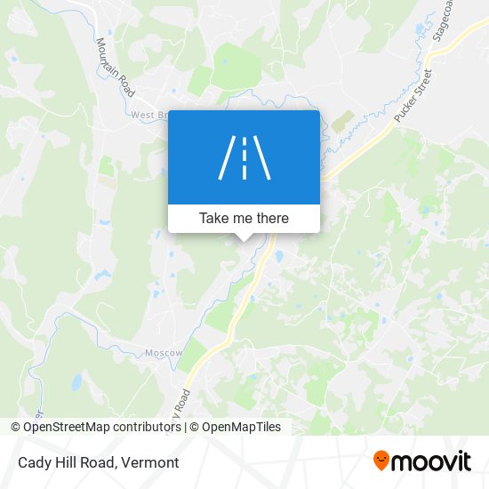 Cady Hill Road map