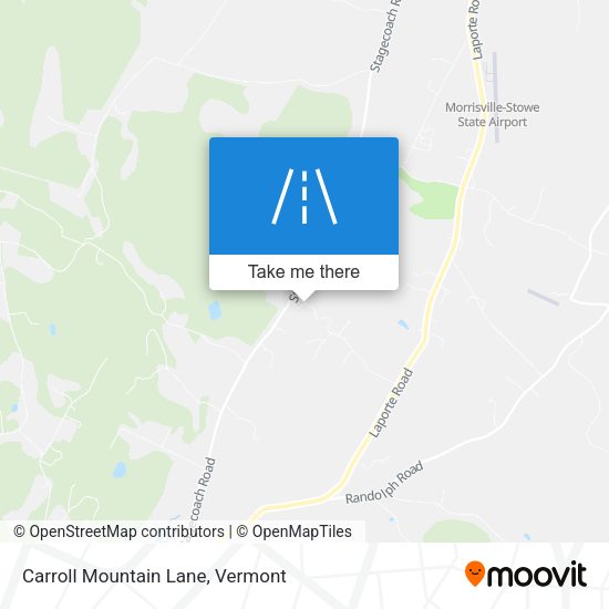 Carroll Mountain Lane map