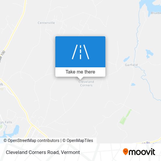 Cleveland Corners Road map
