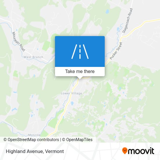 Mapa de Highland Avenue