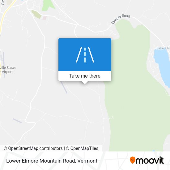 Lower Elmore Mountain Road map