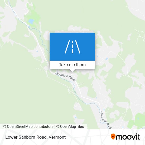 Lower Sanborn Road map