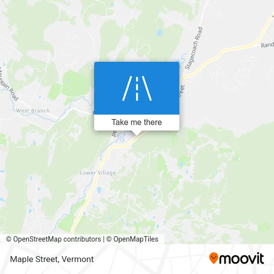 Maple Street map