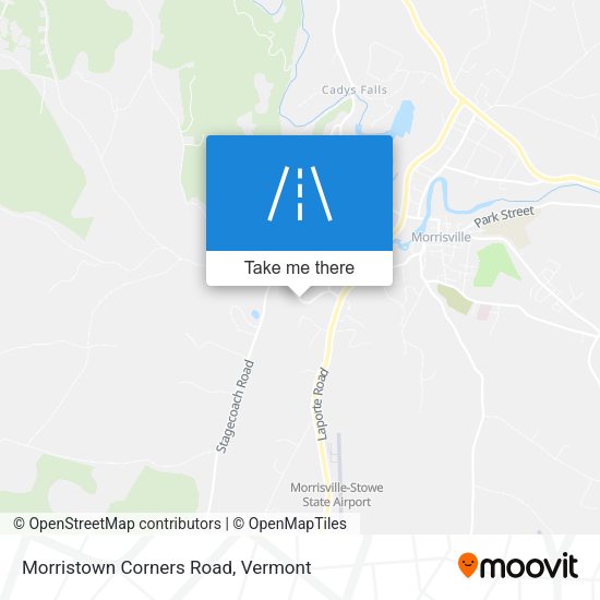 Morristown Corners Road map