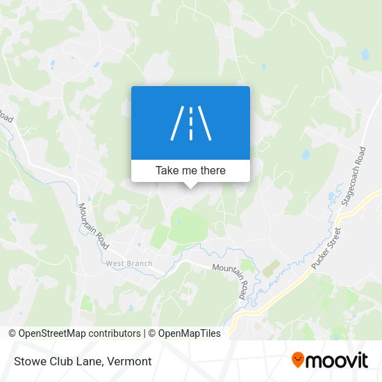 Stowe Club Lane map