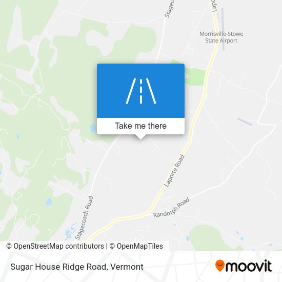Sugar House Ridge Road map