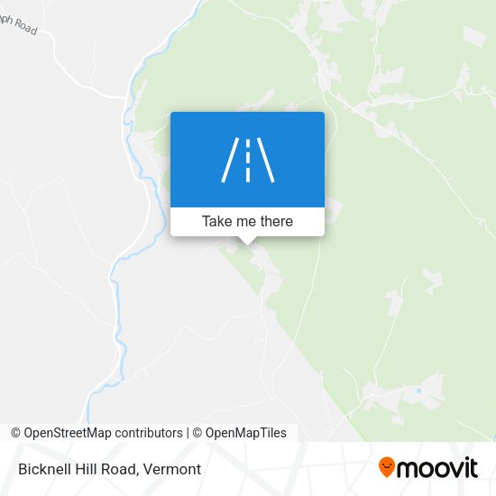 Bicknell Hill Road map