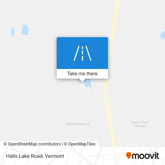 Halls Lake Road map