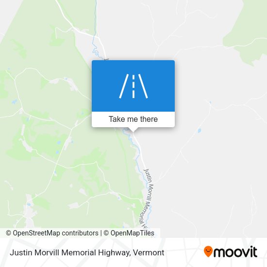 Justin Morvill Memorial Highway map