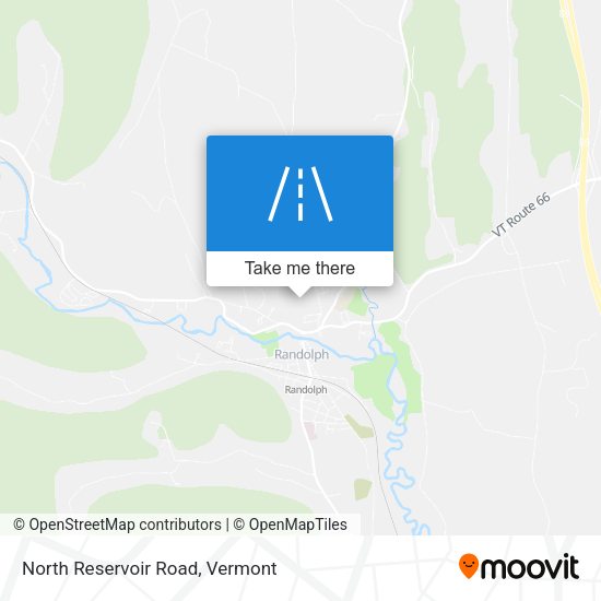 North Reservoir Road map