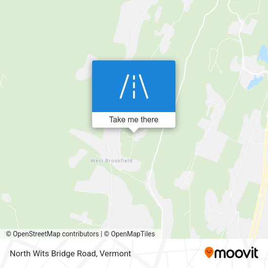 North Wits Bridge Road map