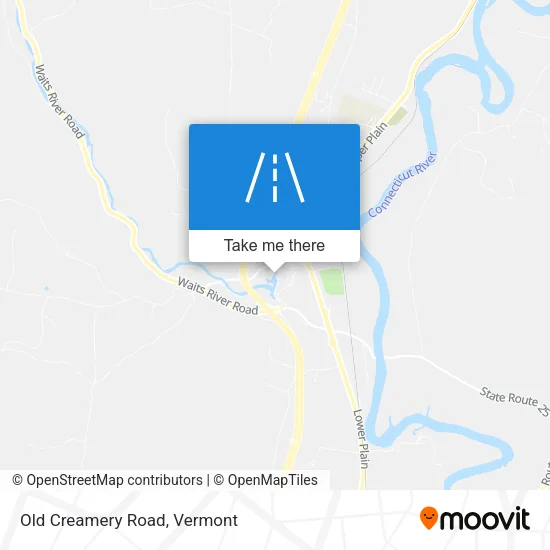 Old Creamery Road map