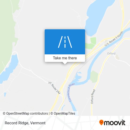 Mapa de Record Ridge