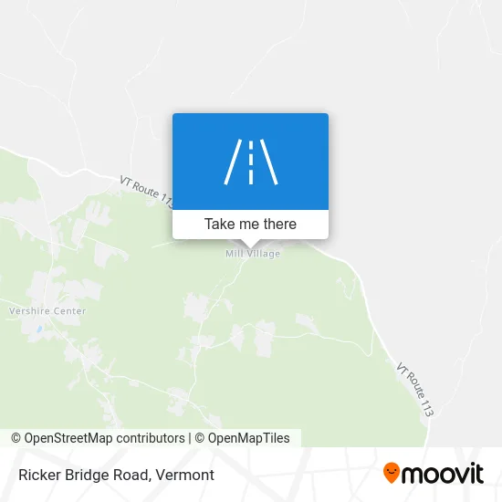 Ricker Bridge Road map