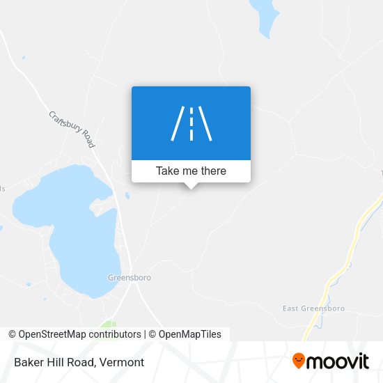 Baker Hill Road map