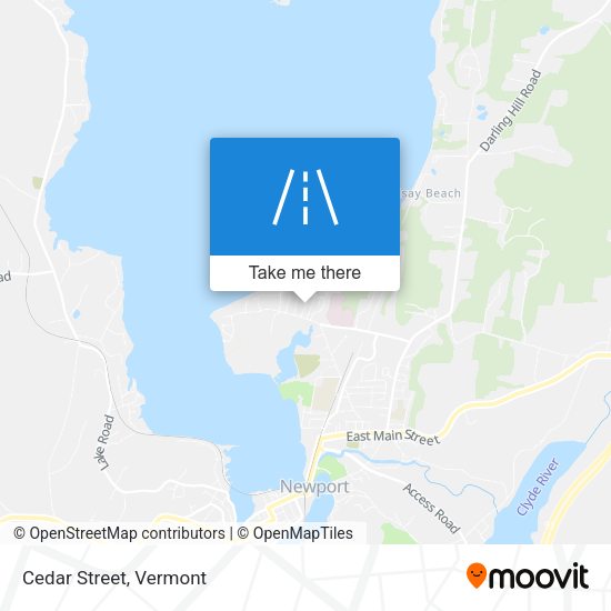 Mapa de Cedar Street