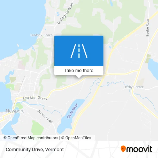 Community Drive map