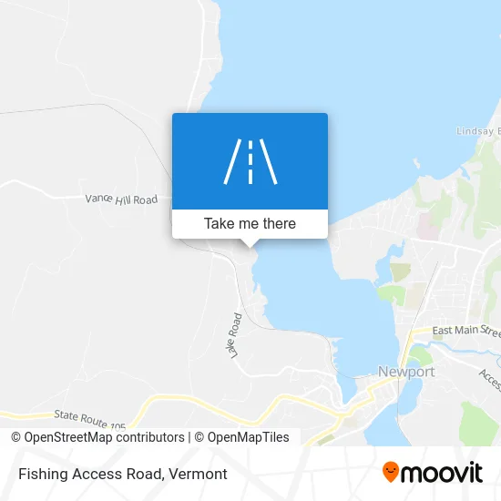 Fishing Access Road map
