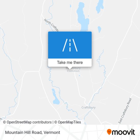 Mountain Hill Road map