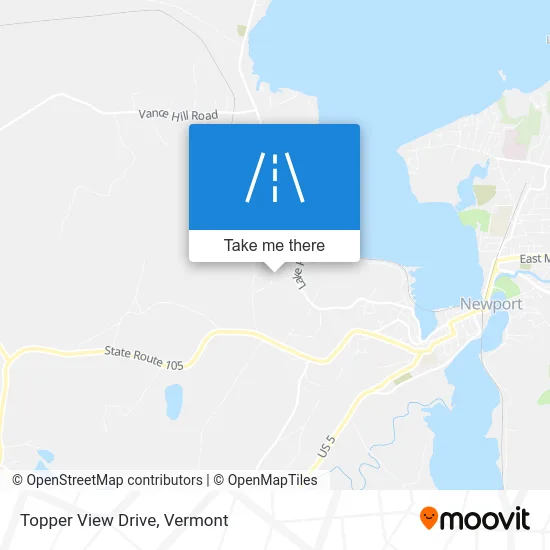 Topper View Drive map