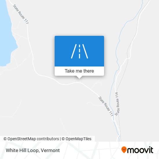 White Hill Loop map