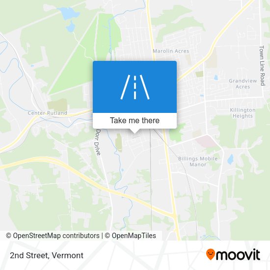 Mapa de 2nd Street
