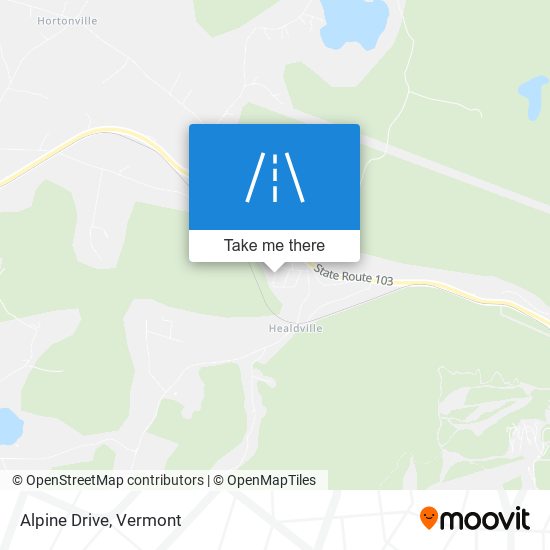 Alpine Drive map