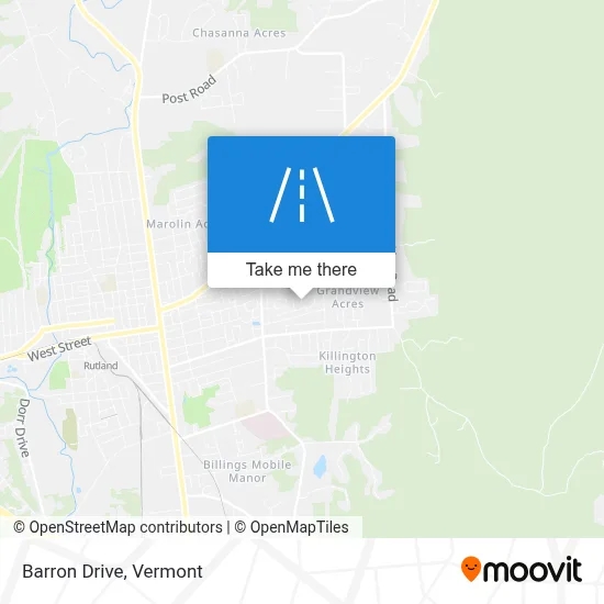 Barron Drive map