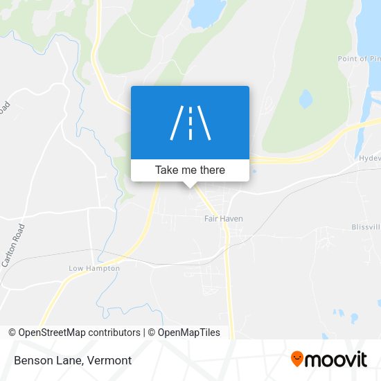 Mapa de Benson Lane
